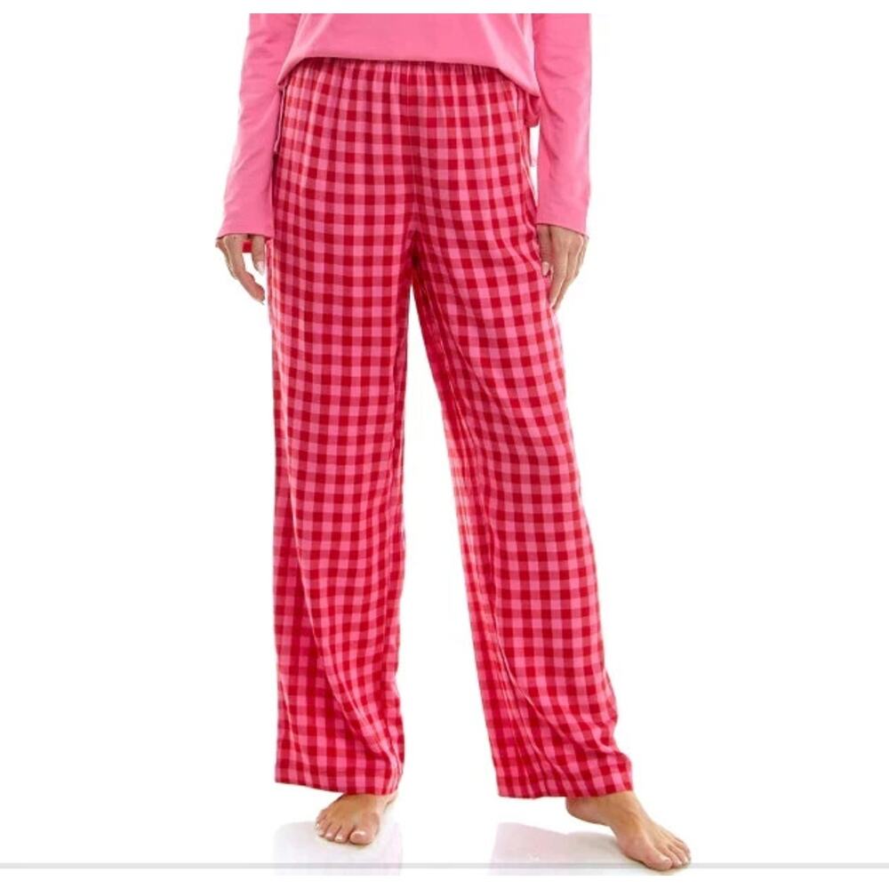 Roudelain Women's Printed Open Leg Pajama Pants Red Size Xs 2009
